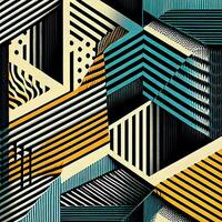Abstract line pattern illustration graphic use for template background. . photo