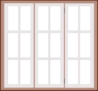 colonial pattern grid window with transparent glass vector