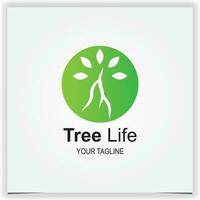 Tree logo design idea with creative concept logo premium elegant template vector eps 10