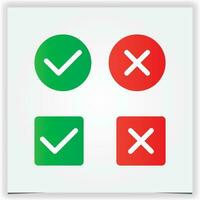 Vector true and false icon set premium template vector eps 10