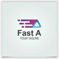 fast letter a logo best for delivery logo premium elegant template vector eps 10