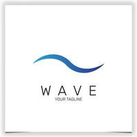 Wave vector symbol. Business Icon logo premium elegant template vector eps 10