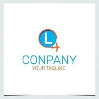 l logo design travel logo premium elegant template vector eps 10