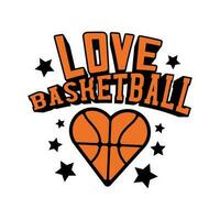 Love Basketball Quote Design vector
