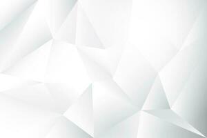 Abstract geometric white and gray color background with polygon, low poly pattern. photo