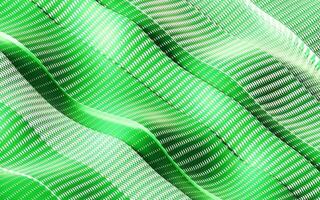 Colorful abstract green and white line texture background. 3D Render illustration. photo