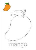 Trace and Color Mango vector