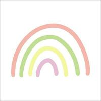 Vector illustration of a cute rainbow.