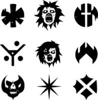 set of zombie monster vector