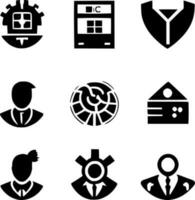 set of icon shape vector