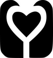 heart shape icon vector