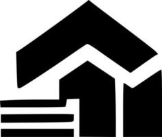 black home icon vector