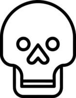 Human skull , death or dead flat vector icon for games and websites