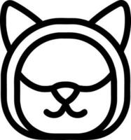 Cat line icon, outline vector sign,