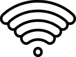 Vector Illustration of black Wifi Icon