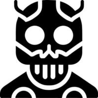 Human skull , death or dead flat vector icon for games and websites