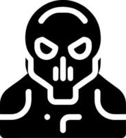 Human skull , death or dead flat vector icon for games and websites