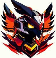 garuda robot cartoon vector