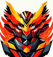 Garuda robot dibujos animados vector