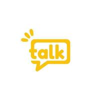 chat balloon or talk logo symbol icon vector template