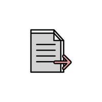 document file vector type icon