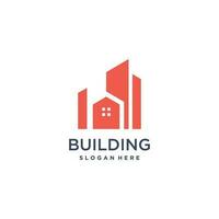 Real estate with modern creative logo design vector