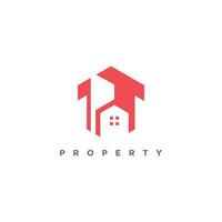 Real estate with modern creative logo design vector