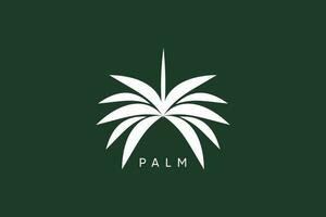 Palm tree logo design vector with modern concept