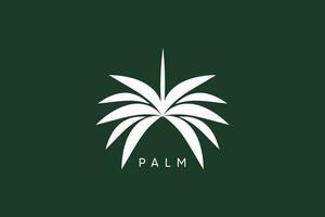 Palm tree logo design vector with modern concept