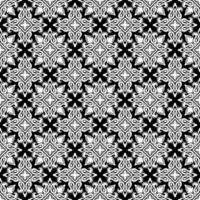 Damask seamless pattern. Fine vector traditional oriental black and white ornament