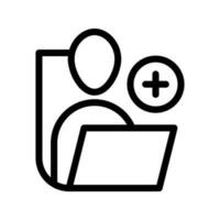 Open account isolated sign symbol icon suitable for display, website, logo and designer. High quality black style vector icon. Icon design
