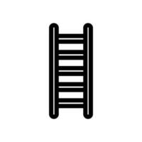 Ladder icon in trendy line style design. Vector graphic illustration. Ladder symbol for website, logo, app and interface design. Black icon