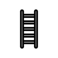 Ladder icon in trendy line style design. Vector graphic illustration. Ladder symbol for website, logo, app and interface design. Black icon