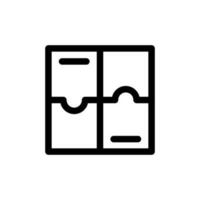 puzzles icon vector illustration isolated sign symbol suitable for display, website, logo and designer. High quality black style vector icon. Icon design