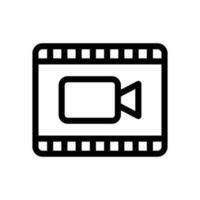 movie icon or logo vector illustration isolated sign symbol suitable for display, website, logo and designer. High quality black style vector icon. Icon design