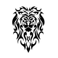 Illustration vector graphic of design tribal head lion for tatto