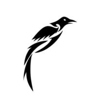 Illustration vector graphic of tribal art symbol crow
