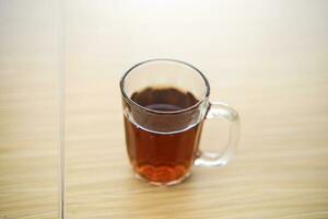 a cup of tea on the table photo