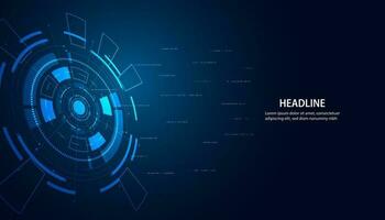 resumen circulo circuito tablero velocidad futurista moderno en azul antecedentes para entrando temas y información vector