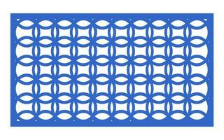 Decorative floral patterns, geometric template for cnc laser cutting vector