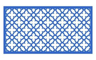 Decorative floral patterns, geometric template for cnc laser cutting vector