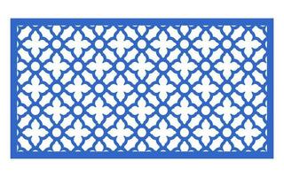 Decorative floral patterns, geometric template for cnc laser cutting vector