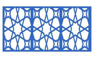 Decorative floral patterns, geometric template for cnc laser cutting vector
