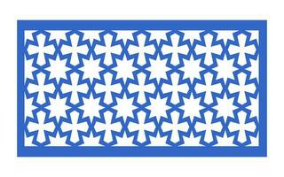 Decorative floral patterns, geometric template for cnc laser cutting vector