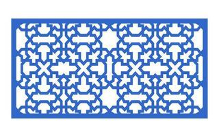 Decorative floral patterns, geometric template for cnc laser cutting vector