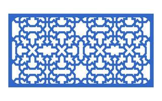 Decorative floral patterns, geometric template for cnc laser cutting vector