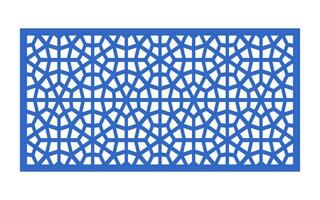 Decorative floral patterns, geometric template for cnc laser cutting vector