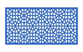 Decorative floral patterns, geometric template for cnc laser cutting vector