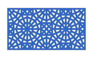 Decorative floral patterns, geometric template for cnc laser cutting vector