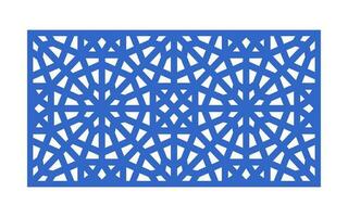 Decorative floral patterns, geometric template for cnc laser cutting vector